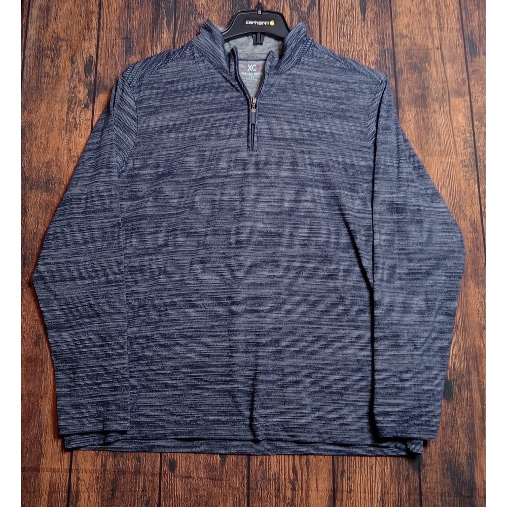Johnston & Murphy XC4 1/4‎ Zip Pullover Long Sleeve Men's XL Blue
